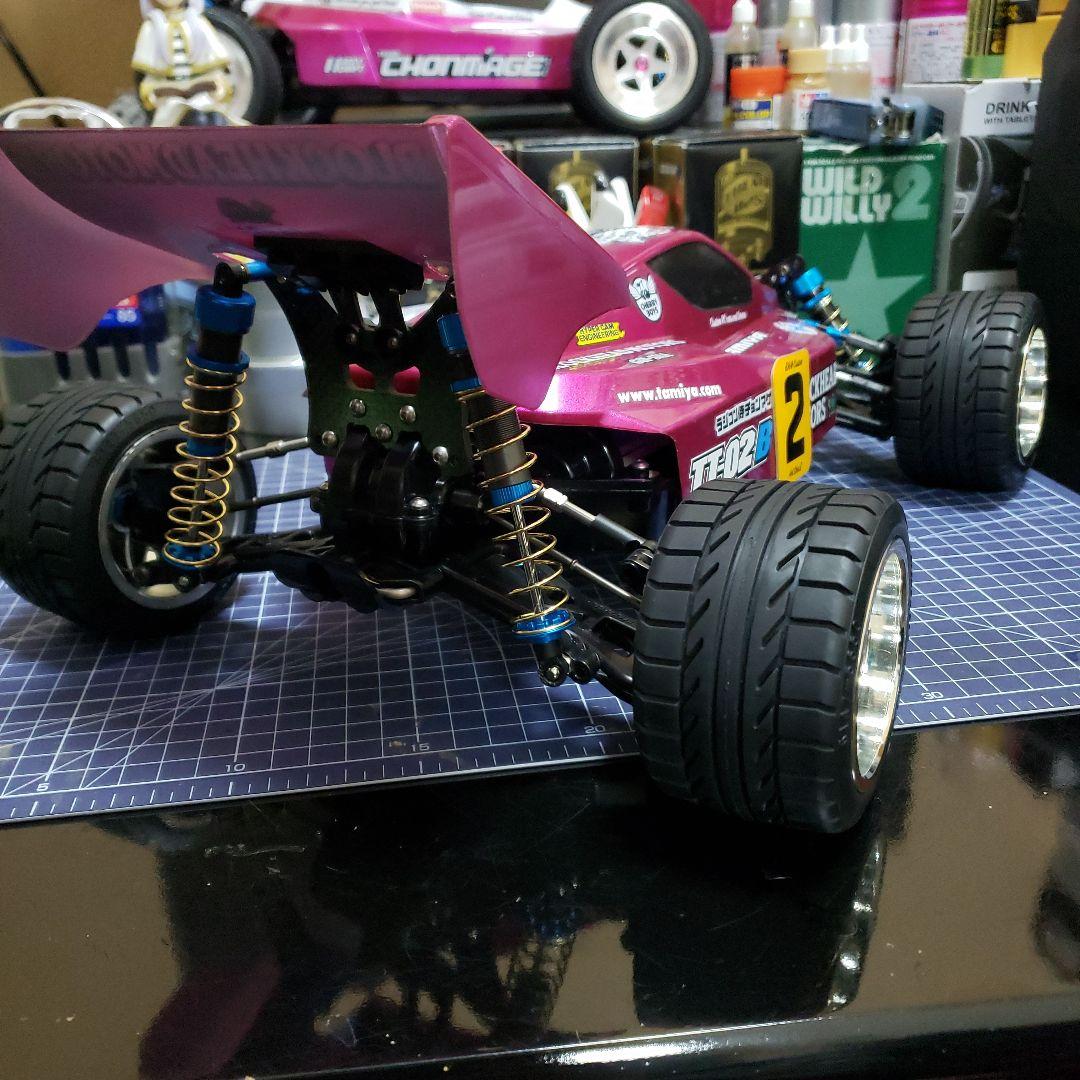 タミヤ　TT02B　ネオスコーチャー カスタム　未走行　メカ、送受信機セット