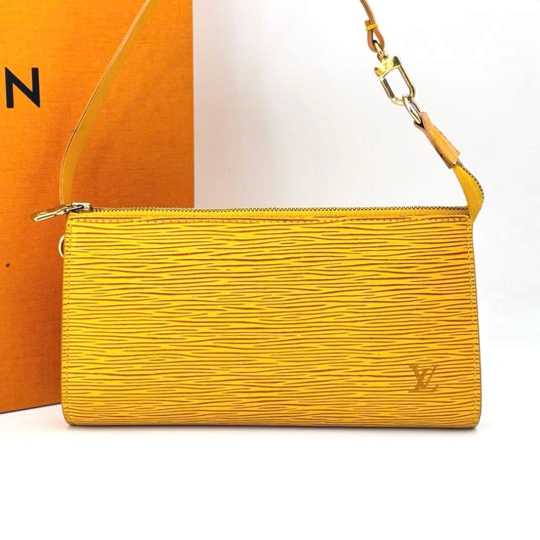 LOUIS VUITTON エピ ポシェット アクセサリーポーチ イエロー