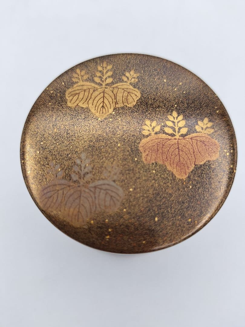 b845【新品・未使用】菊桐　細中次 内梨子地 輪島　清香 木箱 茶道