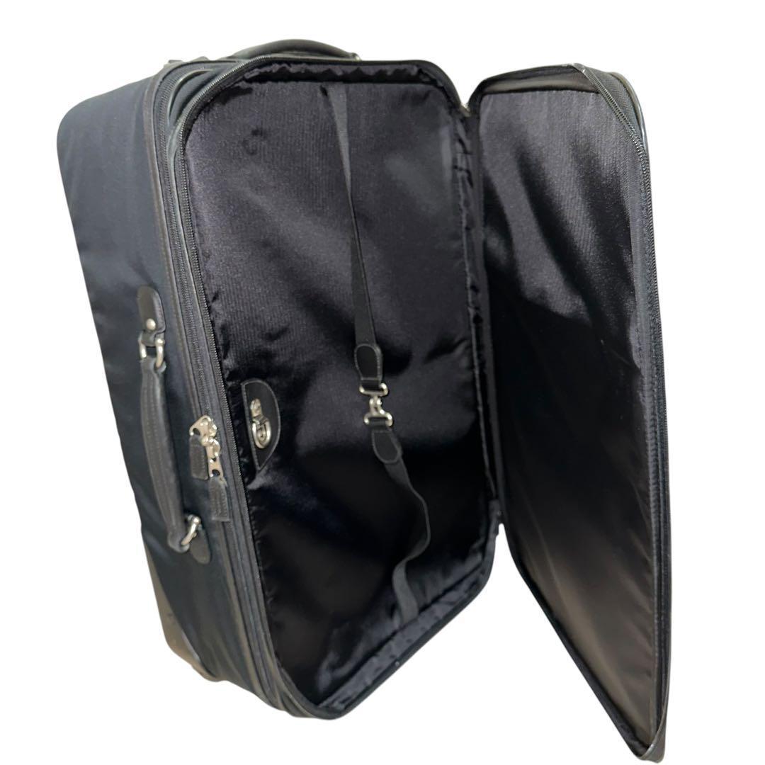 美品　COACH　095　キャリーバッグ　スーツバッグ　ブラック　PVC　レザー