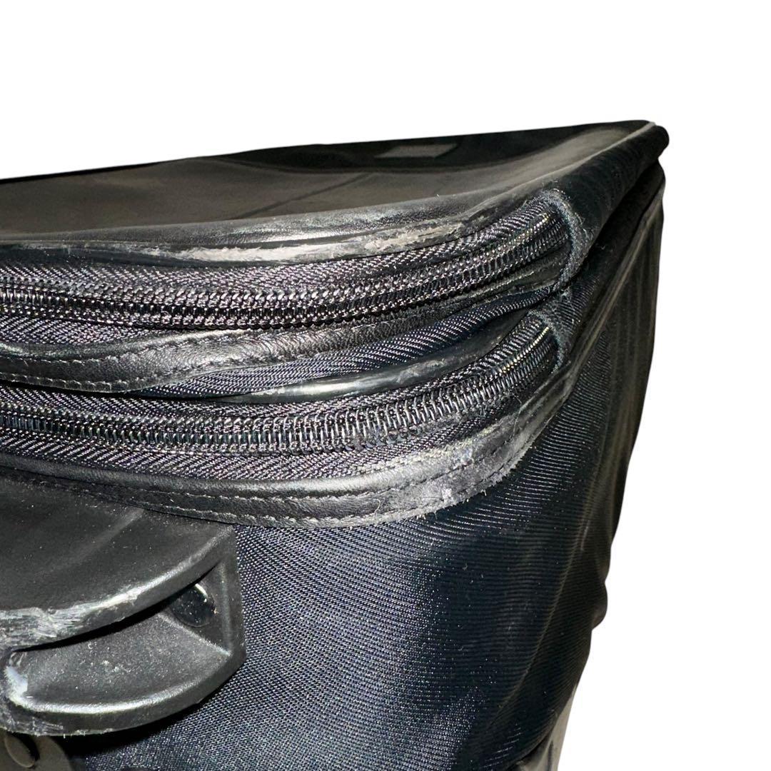 美品　COACH　095　キャリーバッグ　スーツバッグ　ブラック　PVC　レザー