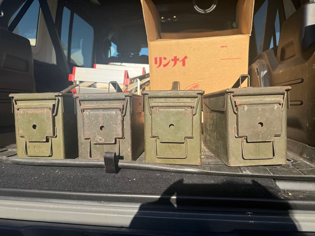 アンモボックス アーモボックス 弾薬入れ ミリタリー アンティーク 4個セット