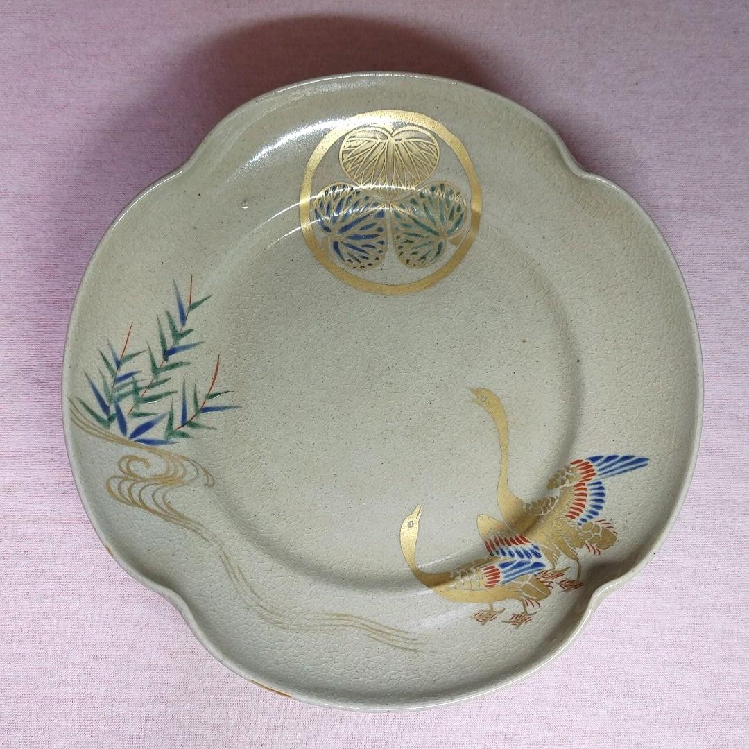 古清水仁清手銘々皿！五枚です。