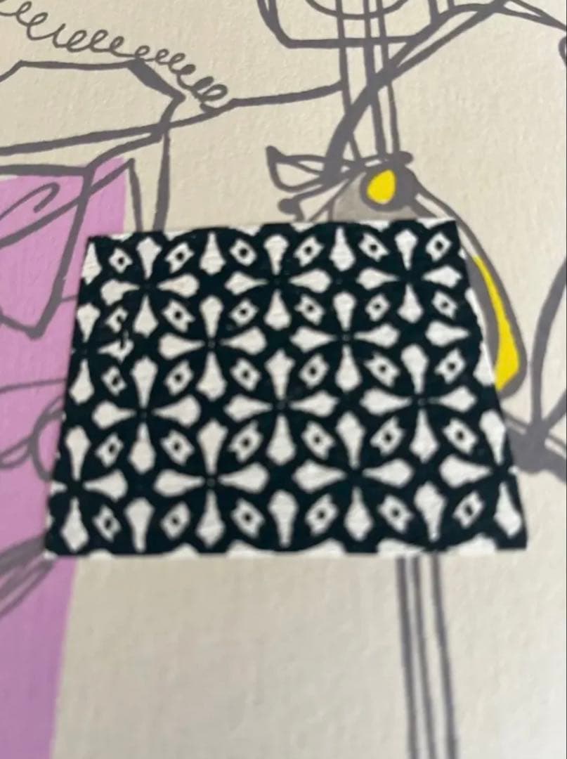 限定版 シルクスクリーン　サイン、ED有　額入り　　ジニー・キム　コラージュ