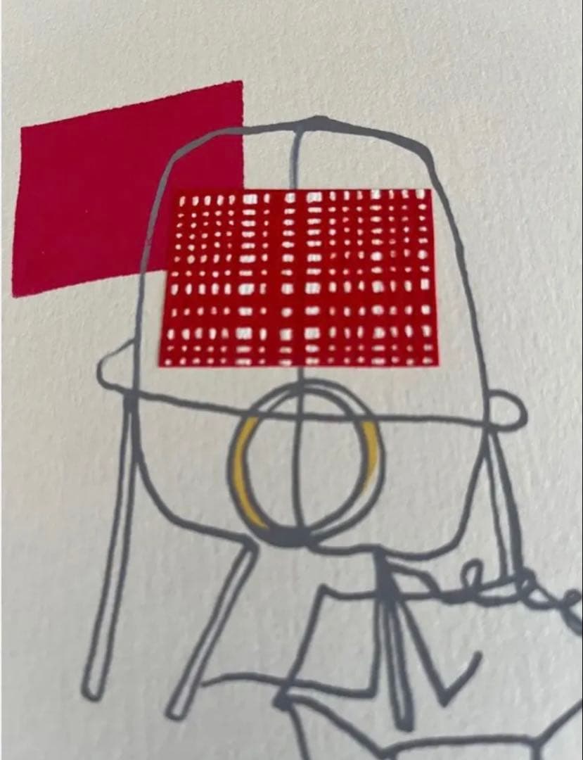 限定版 シルクスクリーン　サイン、ED有　額入り　　ジニー・キム　コラージュ