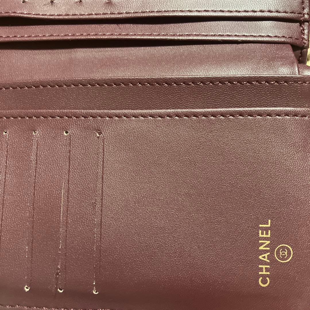 CHANEL 二つ折り財布 黒 キルティング