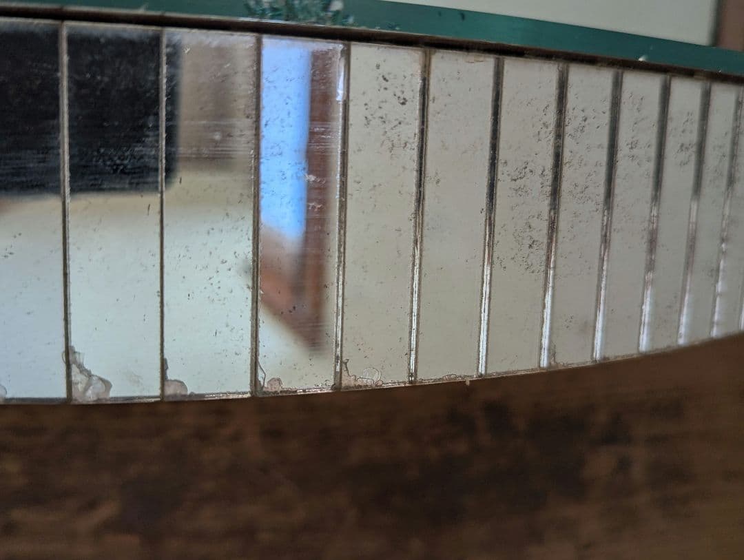 【昭和レトロ】【希少】鏡 陳列棚 ミラー ショーウィンドウ