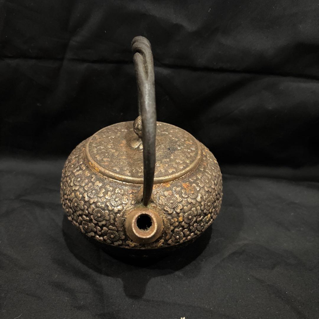 清末　　砂鉄鉄瓶