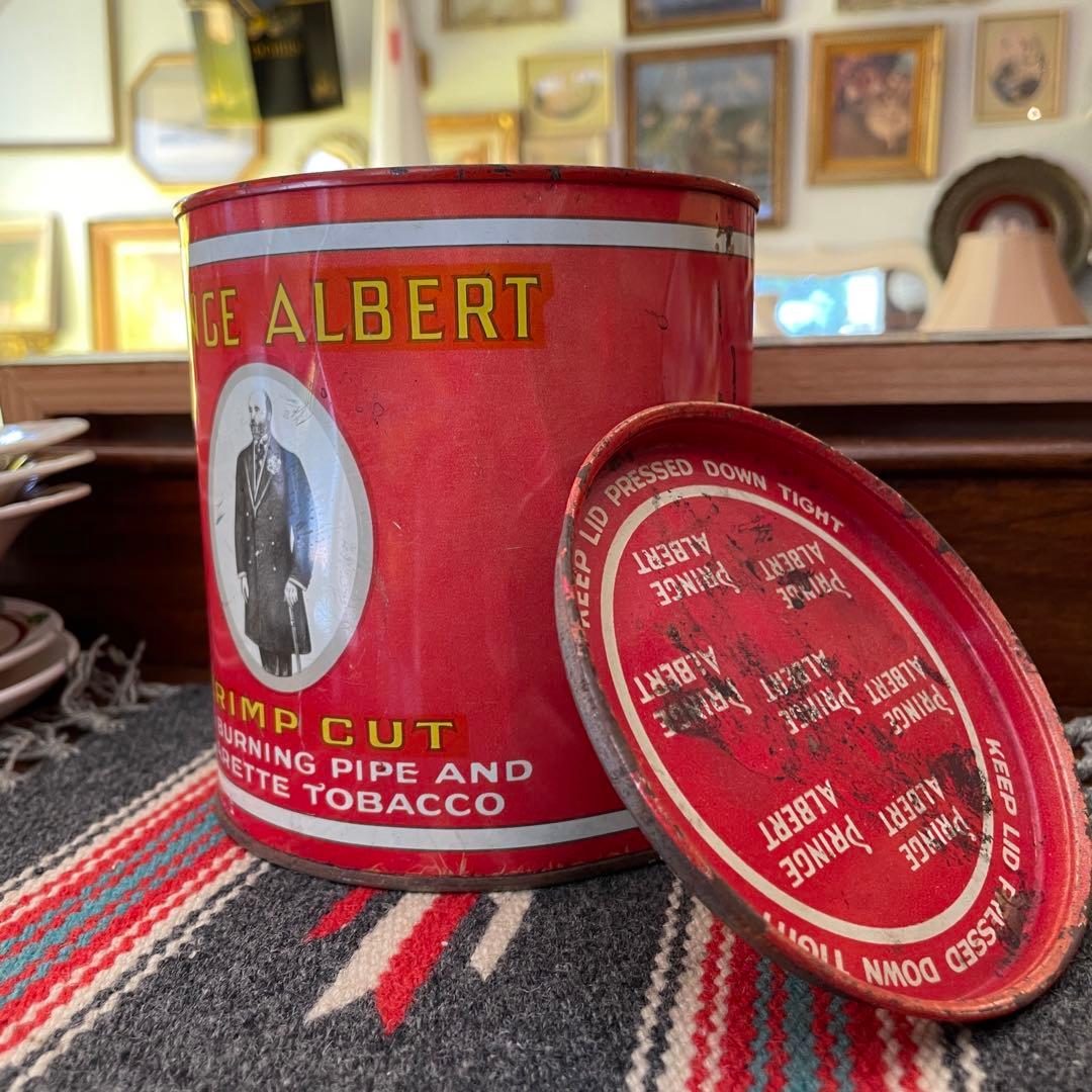 希少品！40s〜50s タバコ缶　アメリカンアンティーク　USAヴィンテージ雑貨