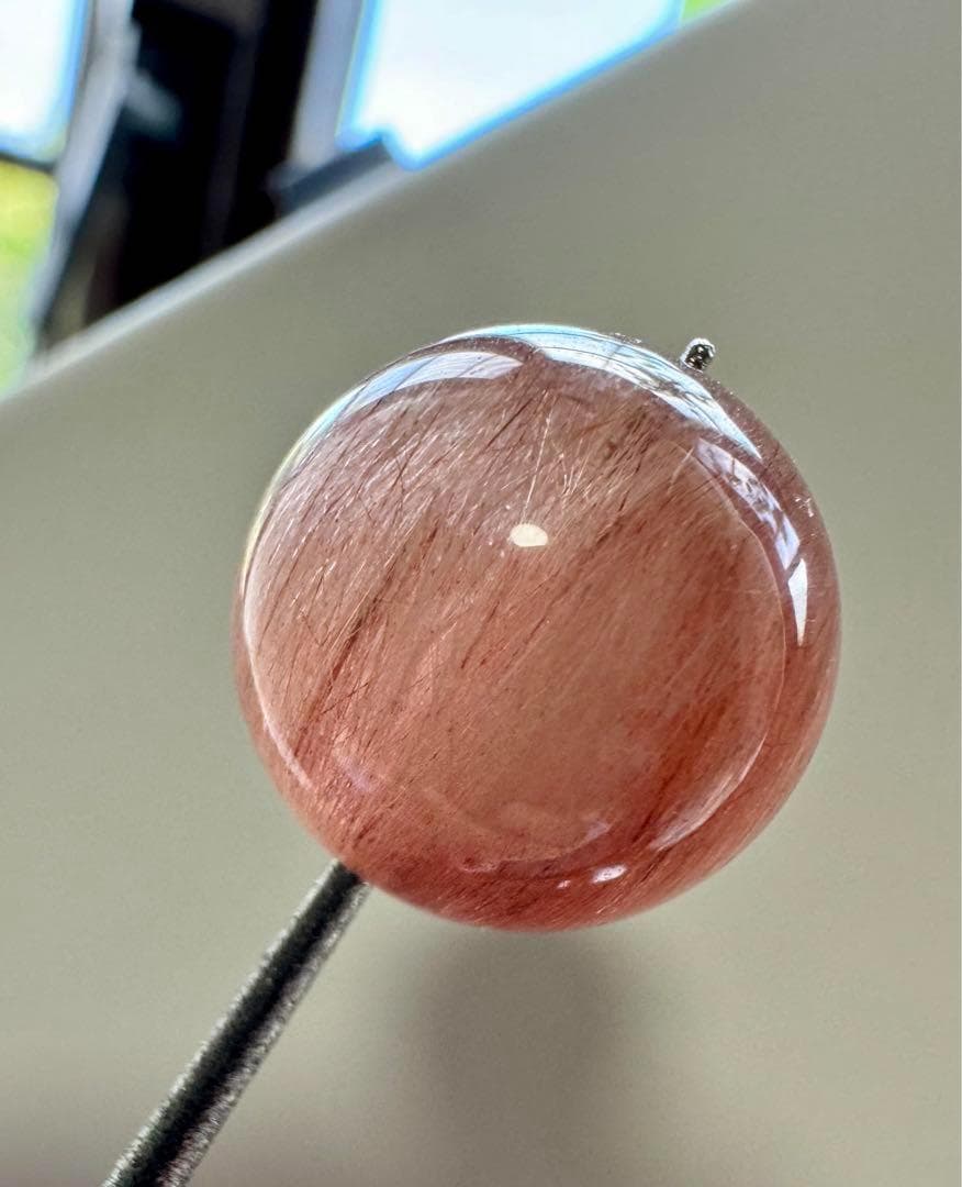 【粒売り】① ②お纏め ピンク ホワイトモカ バイカラー サゲニティッククォーツ