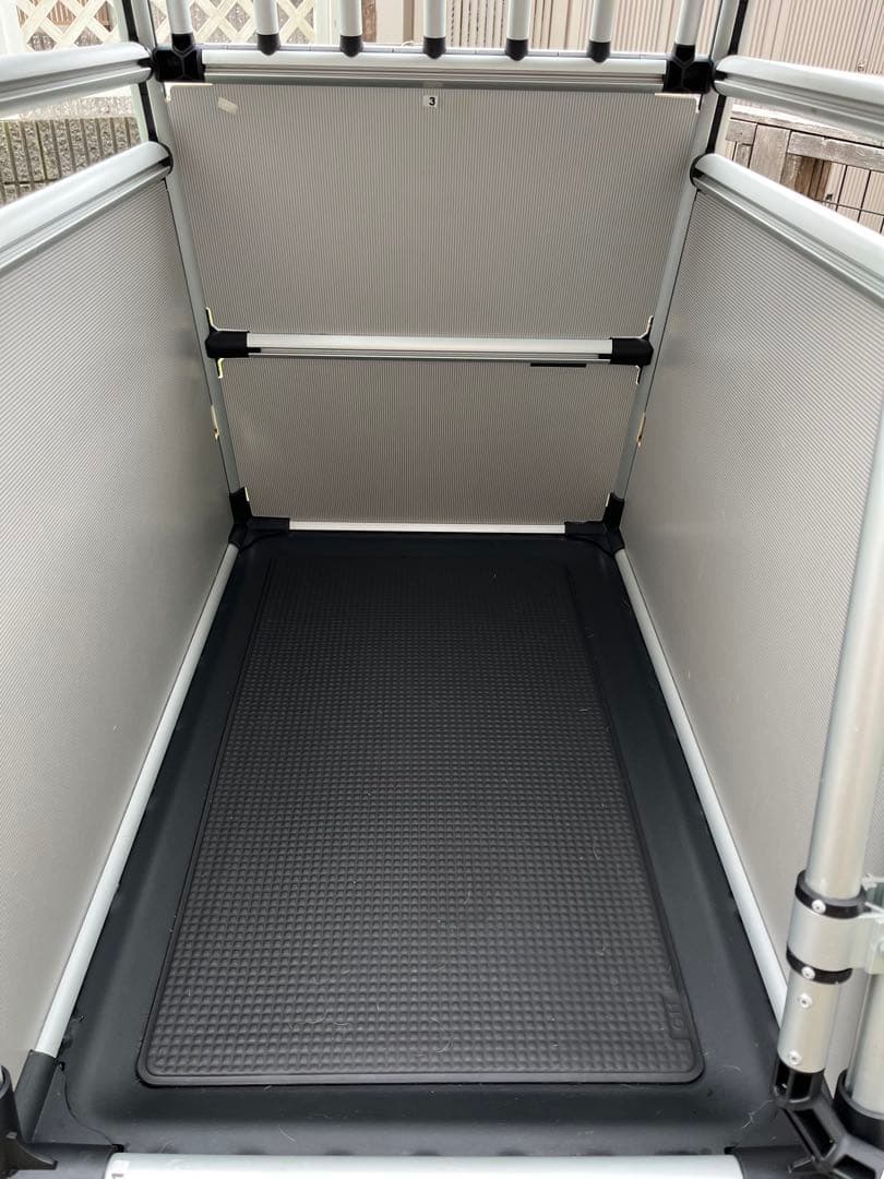 (手渡し限定)アルミ製犬用ケージ 中型犬用　4Pets TUV認証