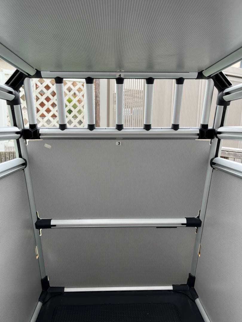 (手渡し限定)アルミ製犬用ケージ 中型犬用　4Pets TUV認証