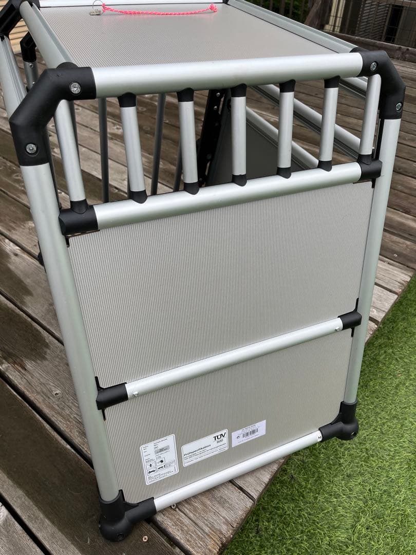 (手渡し限定)アルミ製犬用ケージ 中型犬用　4Pets TUV認証