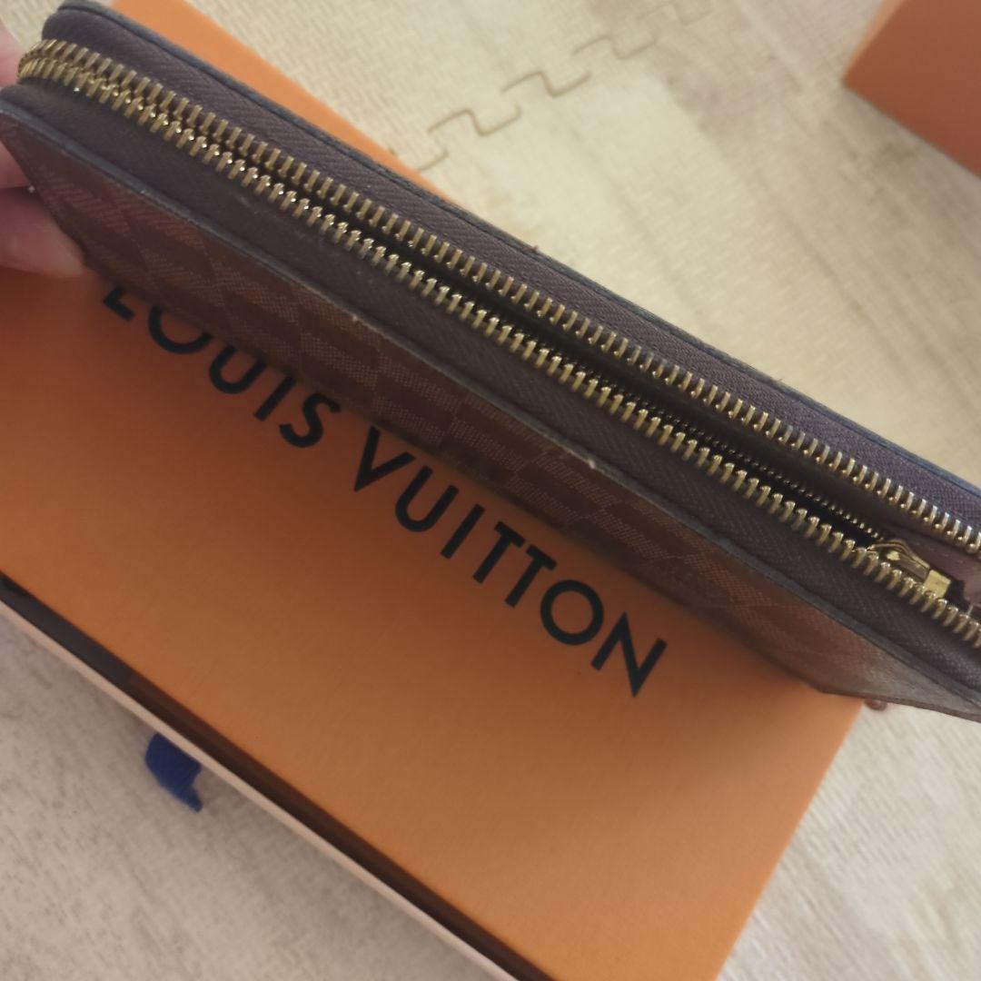 ルイヴィトン ポルトフォイユ クレマンス ダミエエベヌ ローズバレリーヌ 長財布