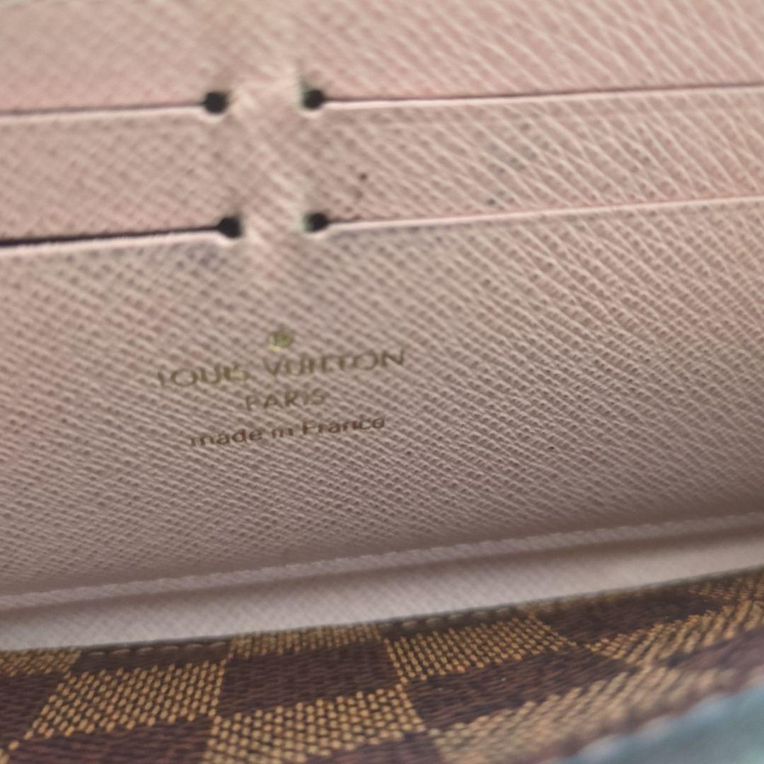 ルイヴィトン ポルトフォイユ クレマンス ダミエエベヌ ローズバレリーヌ 長財布