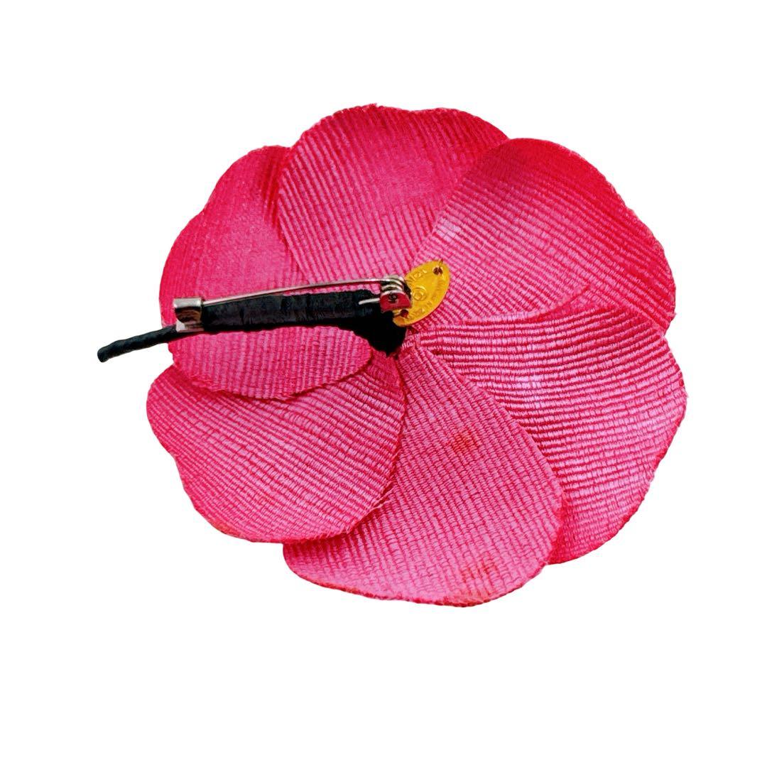 シャネル カメリア コサージュ ピンブローチ ピンバッジ レディース ピンク