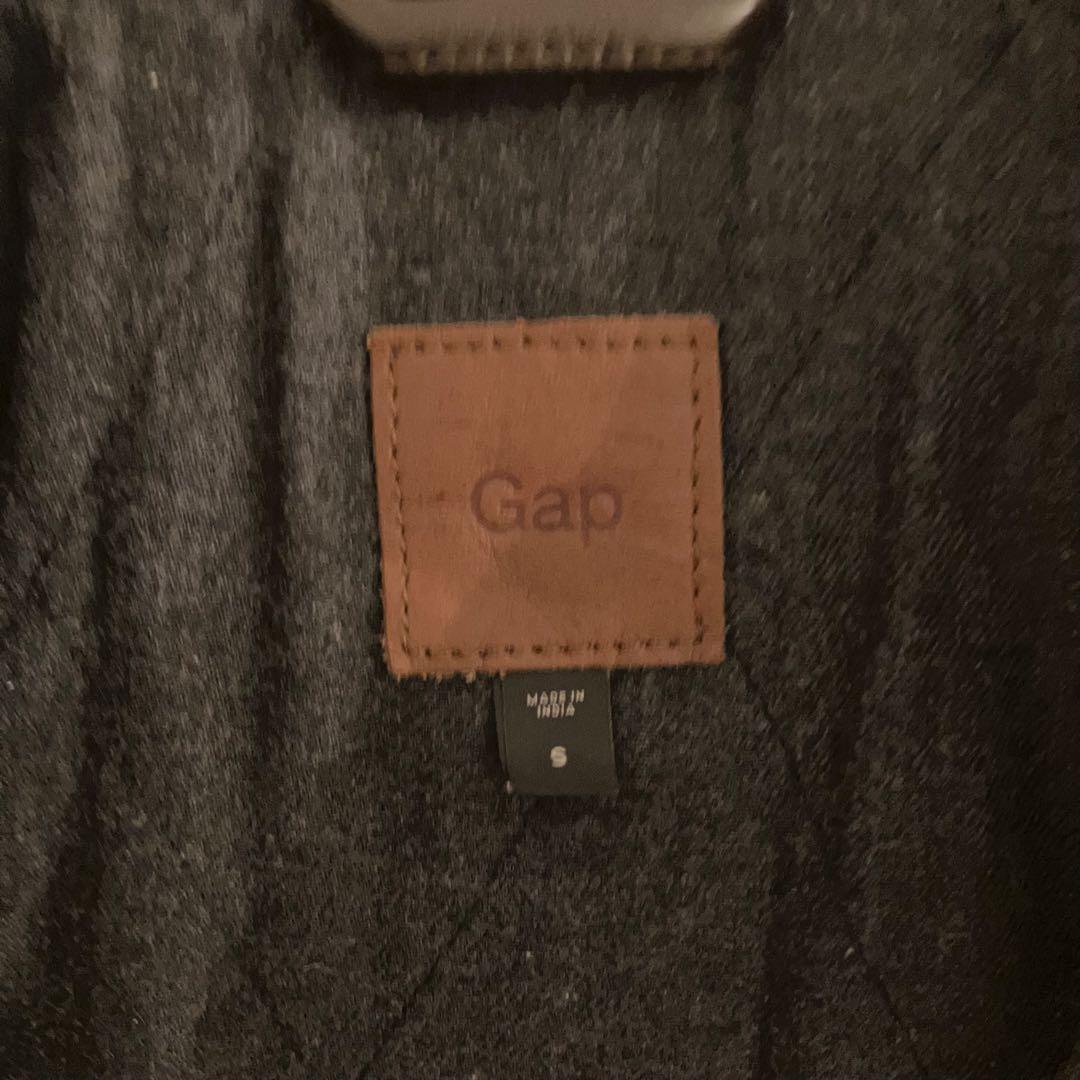 GAP　ギャップ　レザージャケット　本革　牛革　ブラウン　シングルライダース