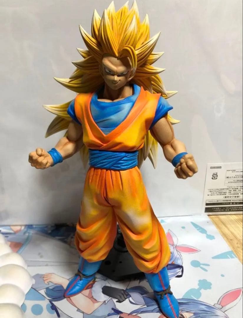 ドラゴンボール 孫悟空 スーパーサイヤ人3 フィギュア フルリペイント 改造