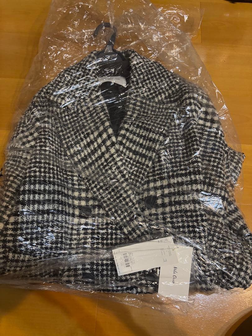 新品未使用タグ付き　ワイドシルエットダブルブレストコート