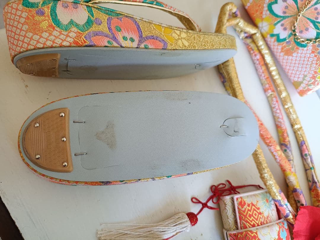 専用☆アンティークカラフル着物に作り帯セット☆七五三　７歳　女の子