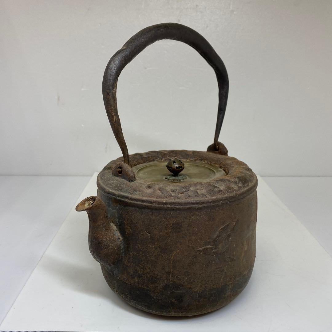 金龍堂　鳥の図鉄瓶　2646g トコニコ　東さ7-0404☆2F