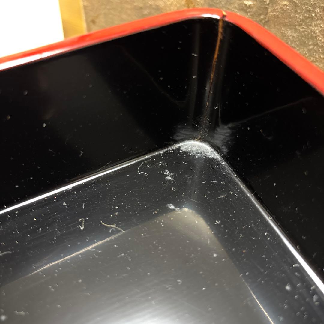 琉球塗　重箱　未使用　1カ所割れ