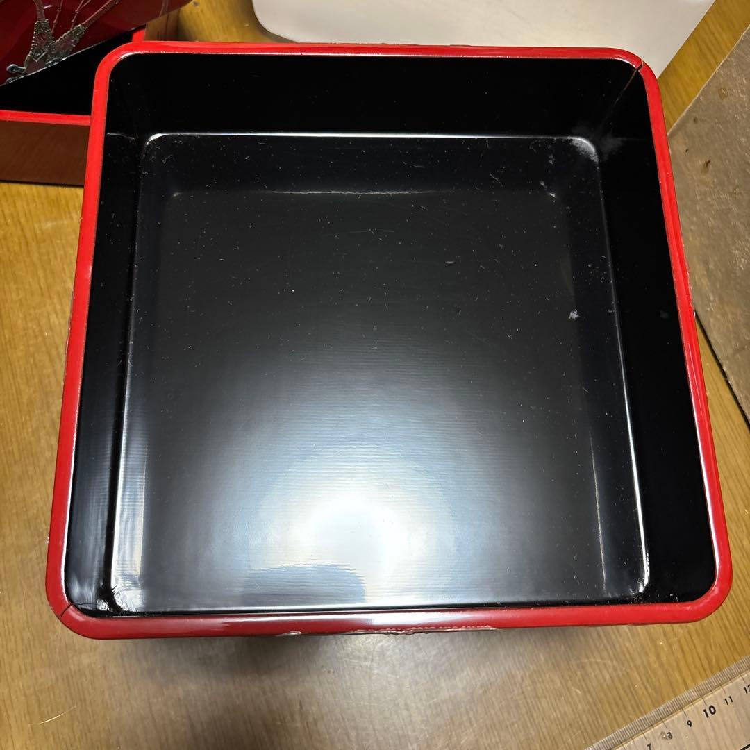 琉球塗　重箱　未使用　1カ所割れ