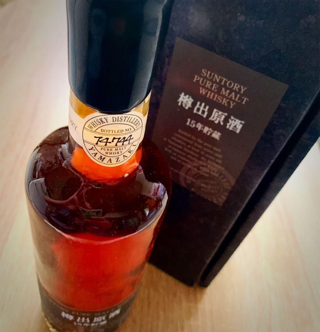 ♡希少♡ウィスキー♡ピュアモルト♡樽出原酒１５年♡未開封♡サントリー♡