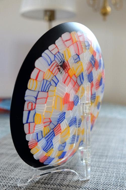 ベネチアンガラス ヴェネチアングラス ミルフィオリ プレート ムリーニ ムリーネ