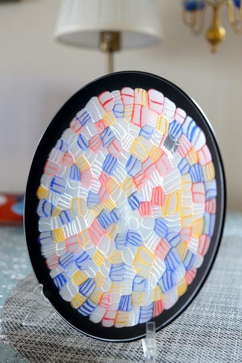 ベネチアンガラス ヴェネチアングラス ミルフィオリ プレート ムリーニ ムリーネ