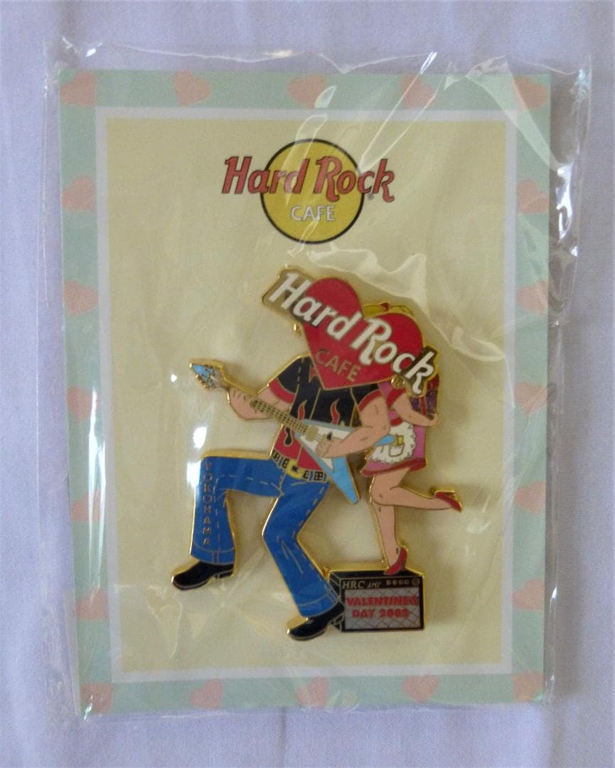 ハードロックカフェ　2002年バレンタインピン６店舗セット