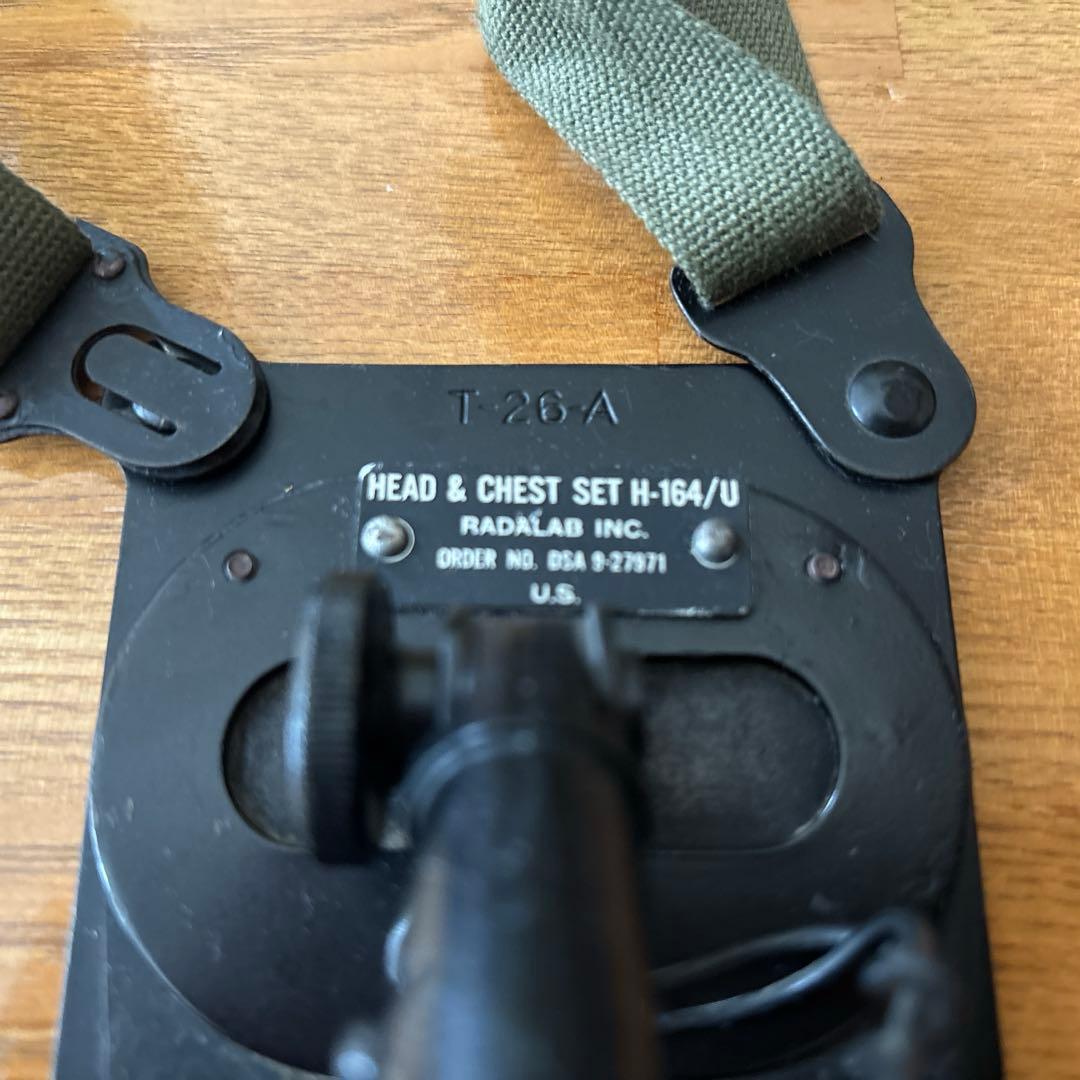 米海軍通信機器　受話器　無電池電話送話部