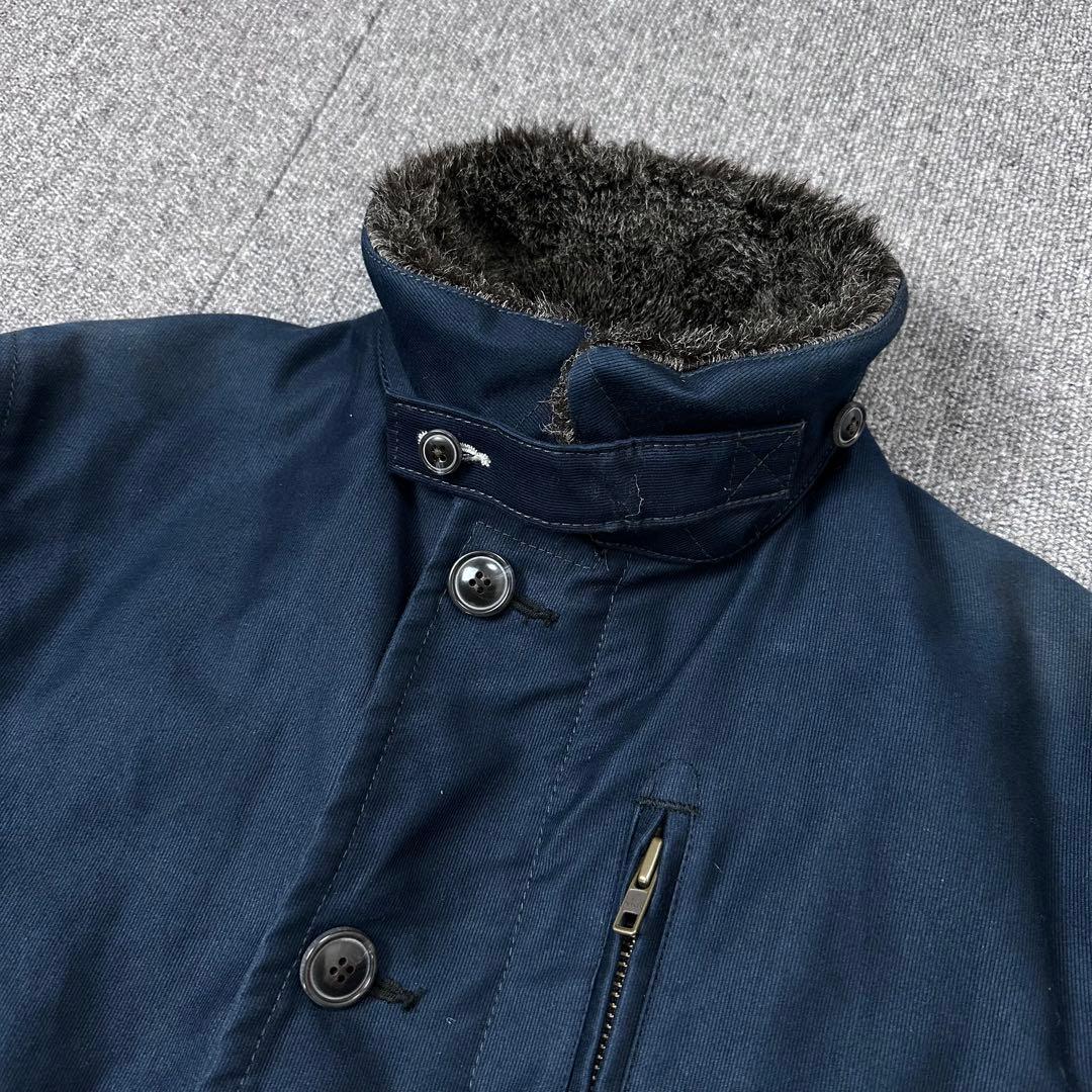 BLUEBLUE デッキジャケット ブルーブルー 裏地 ファー N-1