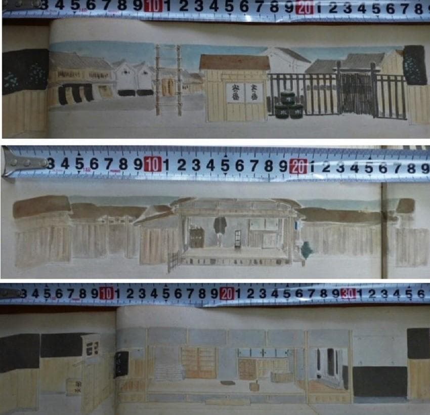 当時物　小貫春陽 道具帳　舞台装置 大道具　勝川　歌舞伎背景画家　歌舞伎座