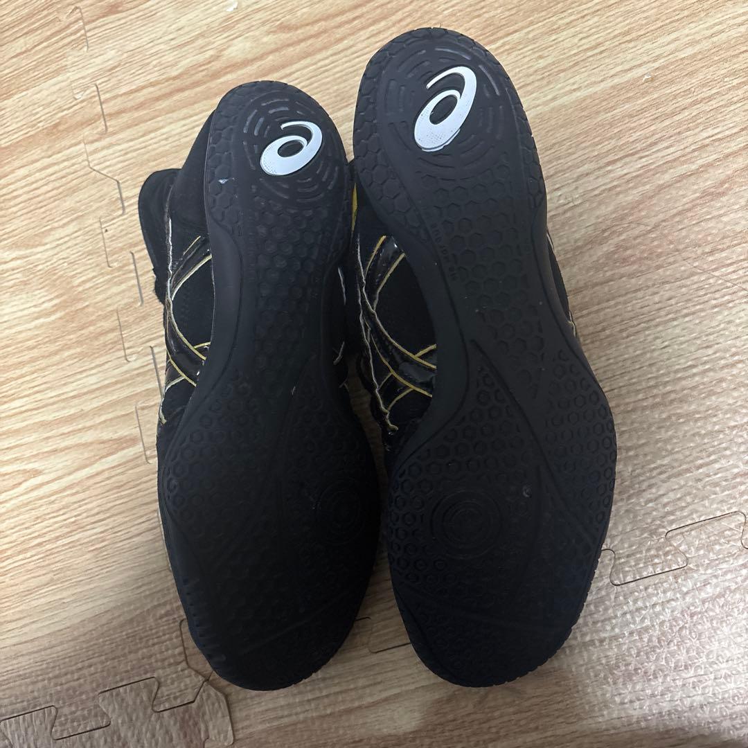 ASICS レスリングシューズ ボクシングシューズブラック/イエロー