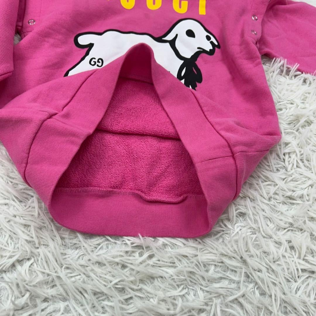 E6 美品 120cm 6 グッチ キッズ トレーナー プリント レディース