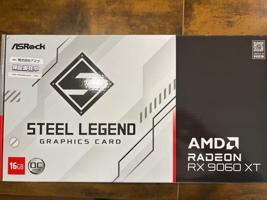 グラフィックボード・グラボ・ビデオカード asrock rx9060xt steel legend 16GB