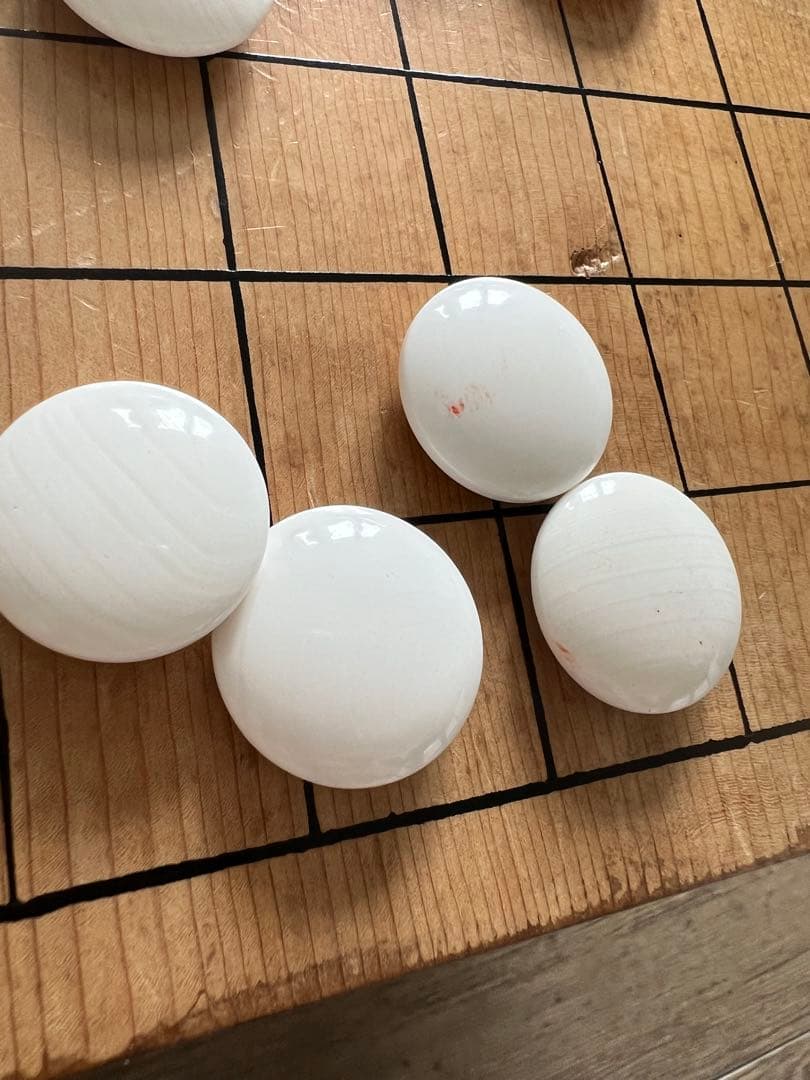 木製囲碁セット 黒白石付き