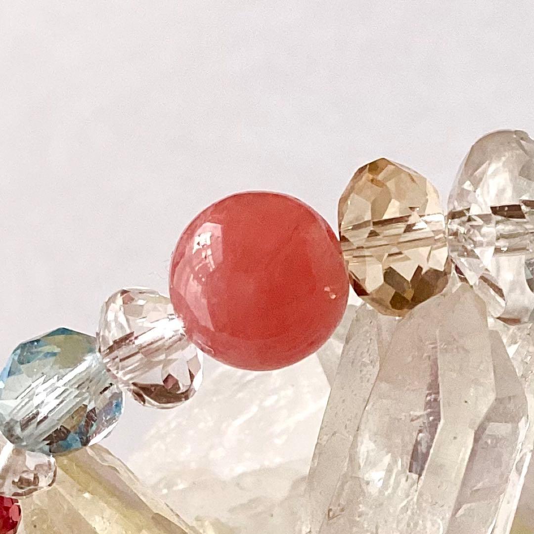 天然石★ブレスレット ストロベリークォーツ ♪ 378