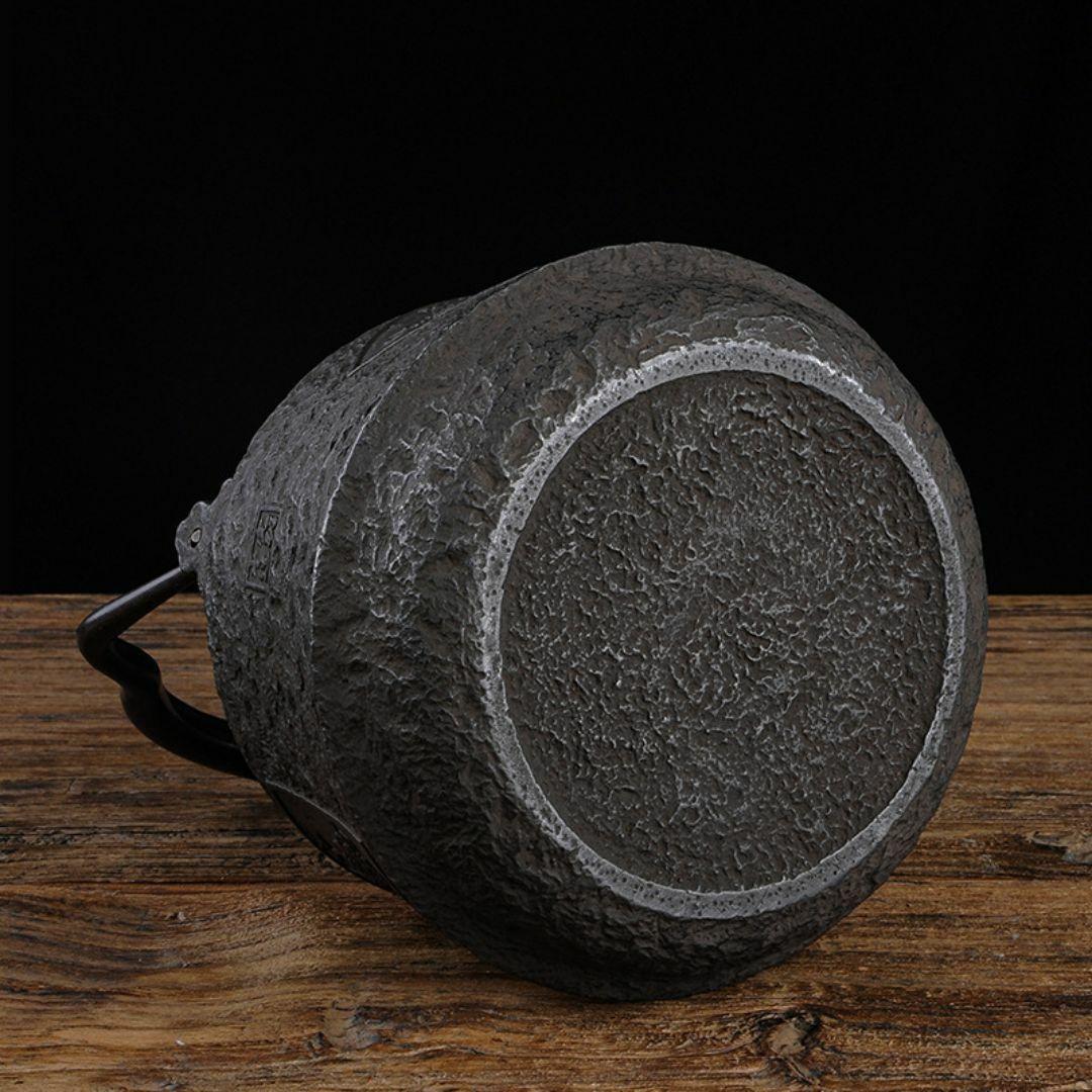 鉄急須 2500ml 梅蘭竹菊 鉄製 急須ホイッスルケトル 鉄瓶 鉄器