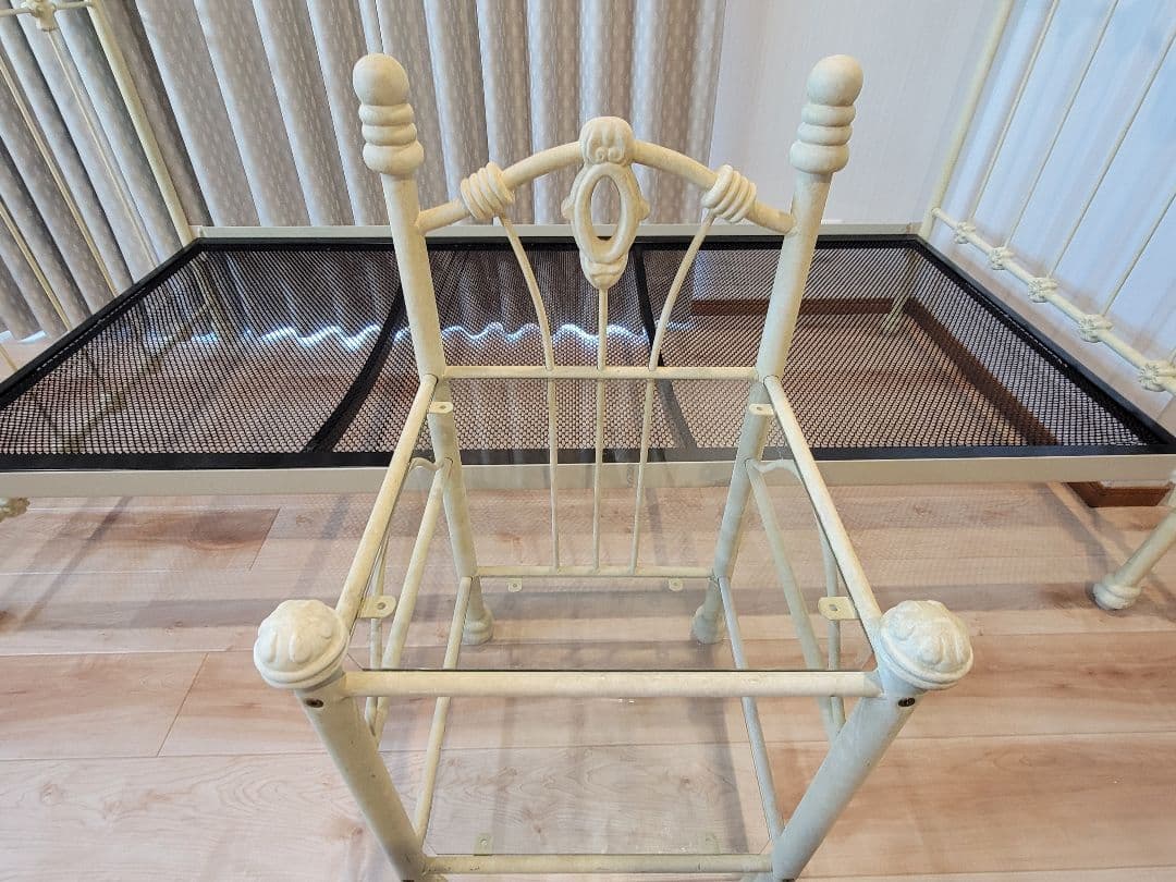 アイアンベッド&ナイトテーブル　アンティーク　静岡東部直接お渡し希望