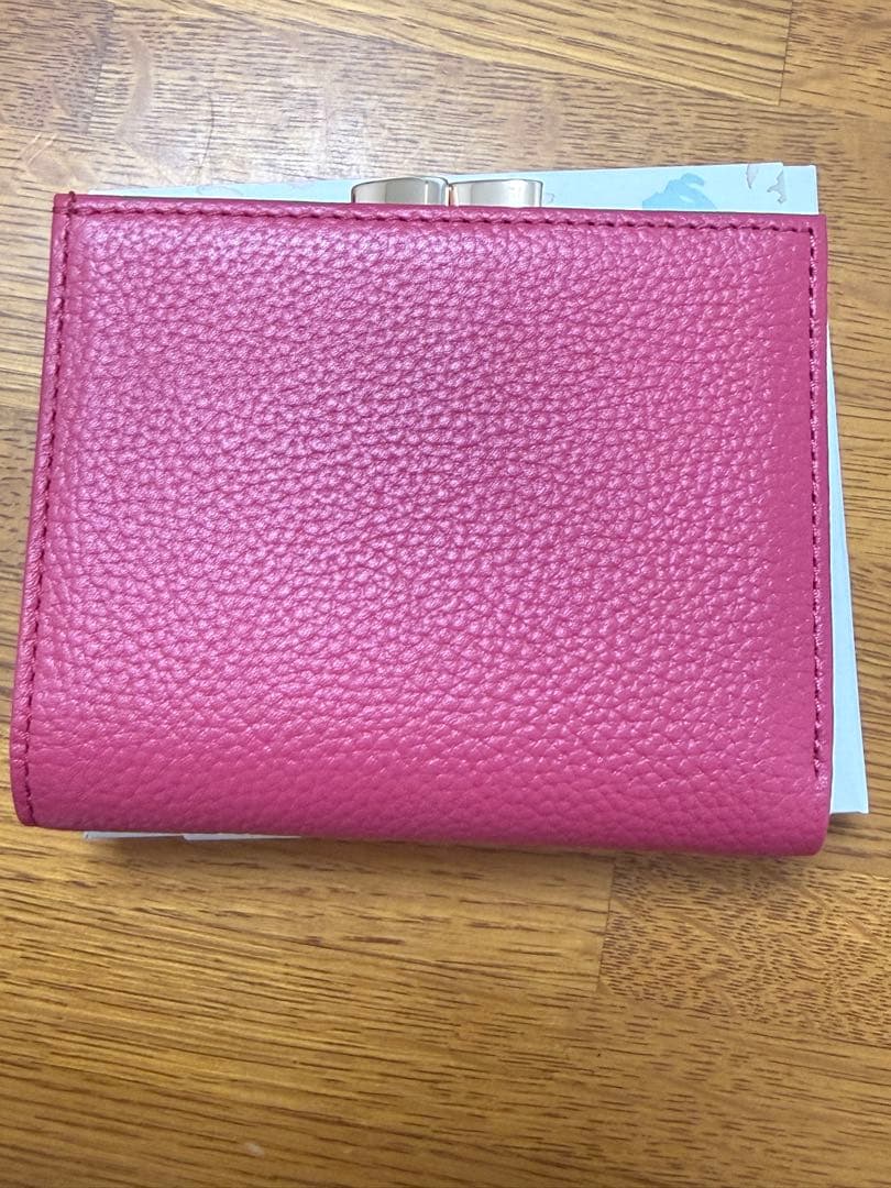 【新品未使用】皇居財布 ローズピンク　二つ折り箱・袋付き