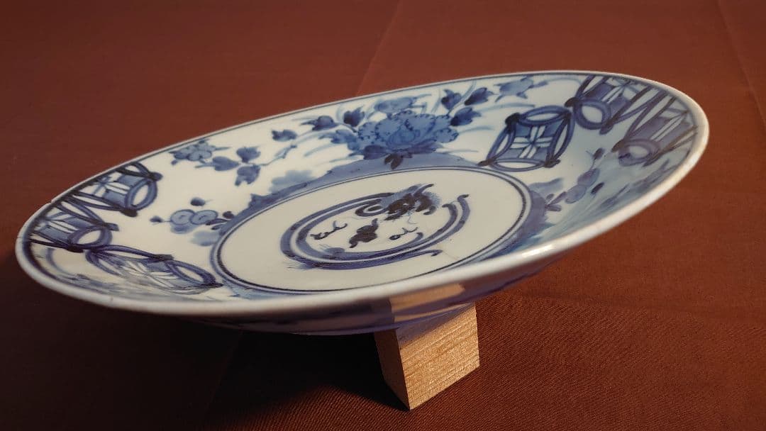 古伊万里　伊万里　李朝　染付　古染付　龍の図　渦福　江戸期　蔵出し　１客