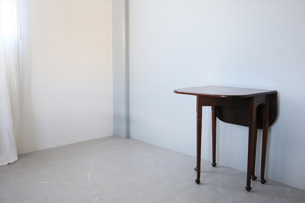 英国アンティーク木製ゲートレッグテーブル/ダイニング机/バタフライ(92-62)