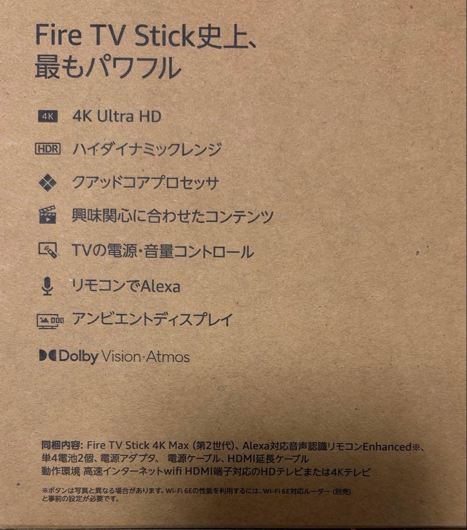 その他 Fire TV Stick 4K Max 16GB Wi-Fi 6E