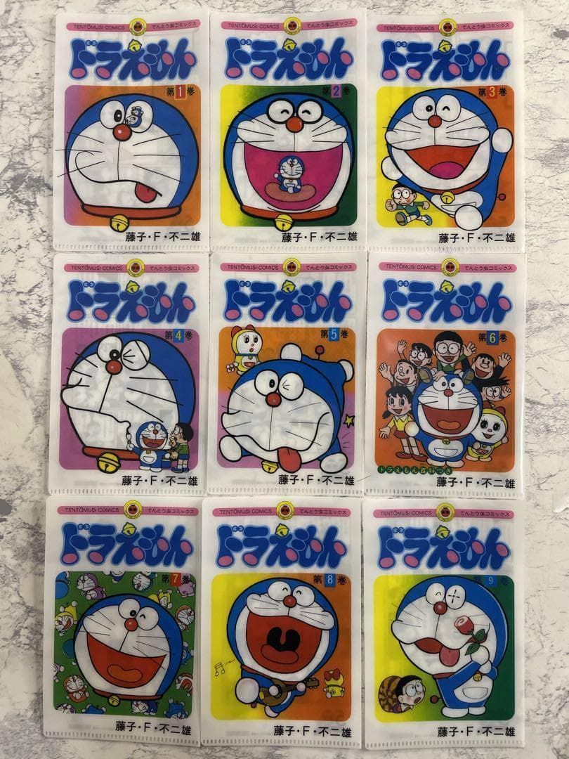 【全45種】ドラえもん 特典 そっくりミニクリアファイル　フルコンプセット