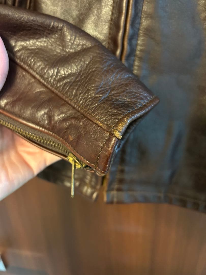 【値下げ中】Schott レザージャケット 本革 ブラウン