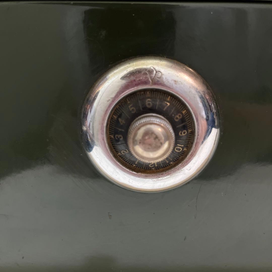 ALPS 手提げ金庫 昭和レトロ アンティーク 鍵あり