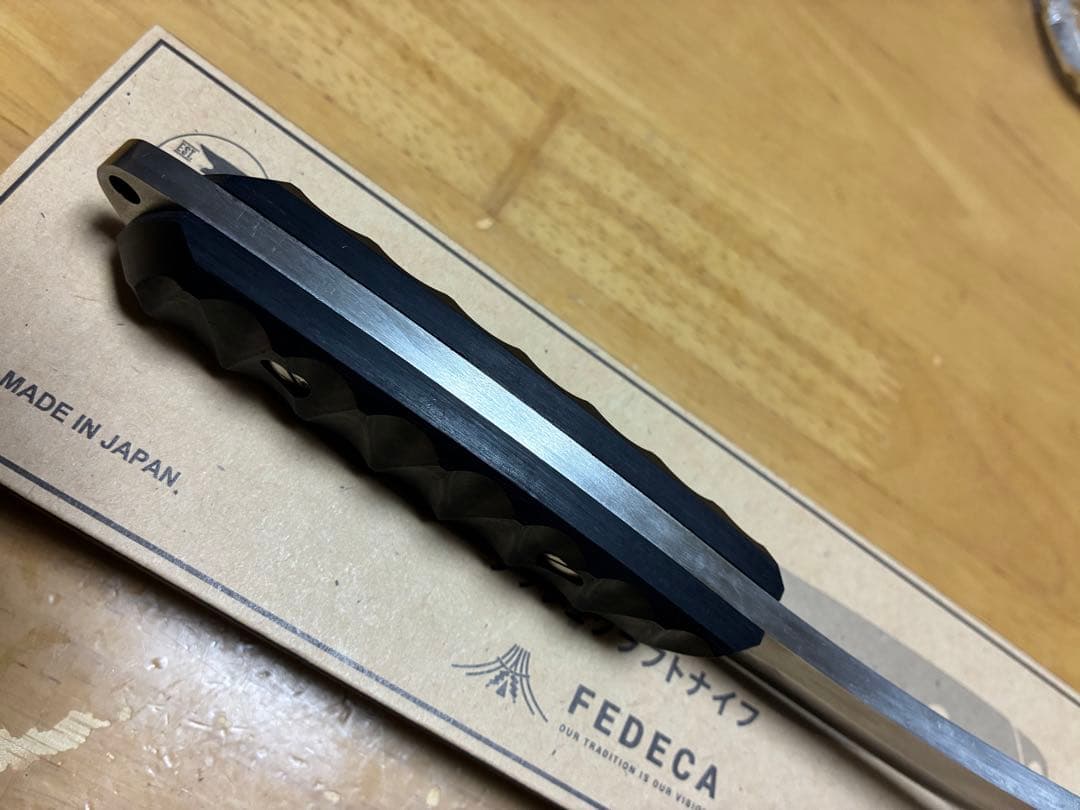 FEDECA ブッシュクラフトナイフ リップルブラック