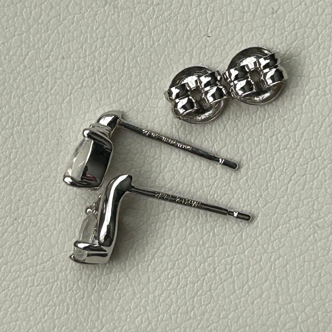 4℃ K18WG ダイヤ　ピアス